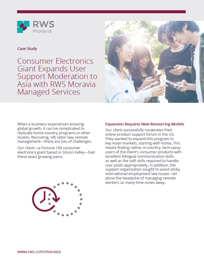 Consumer Electronics Giant Expands User Support Moderation Cover